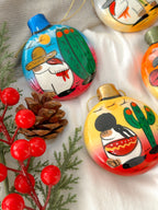 "Historias de México" Esfera de Navidad Plana PREVENTA (6 a 12 SEMANAS)