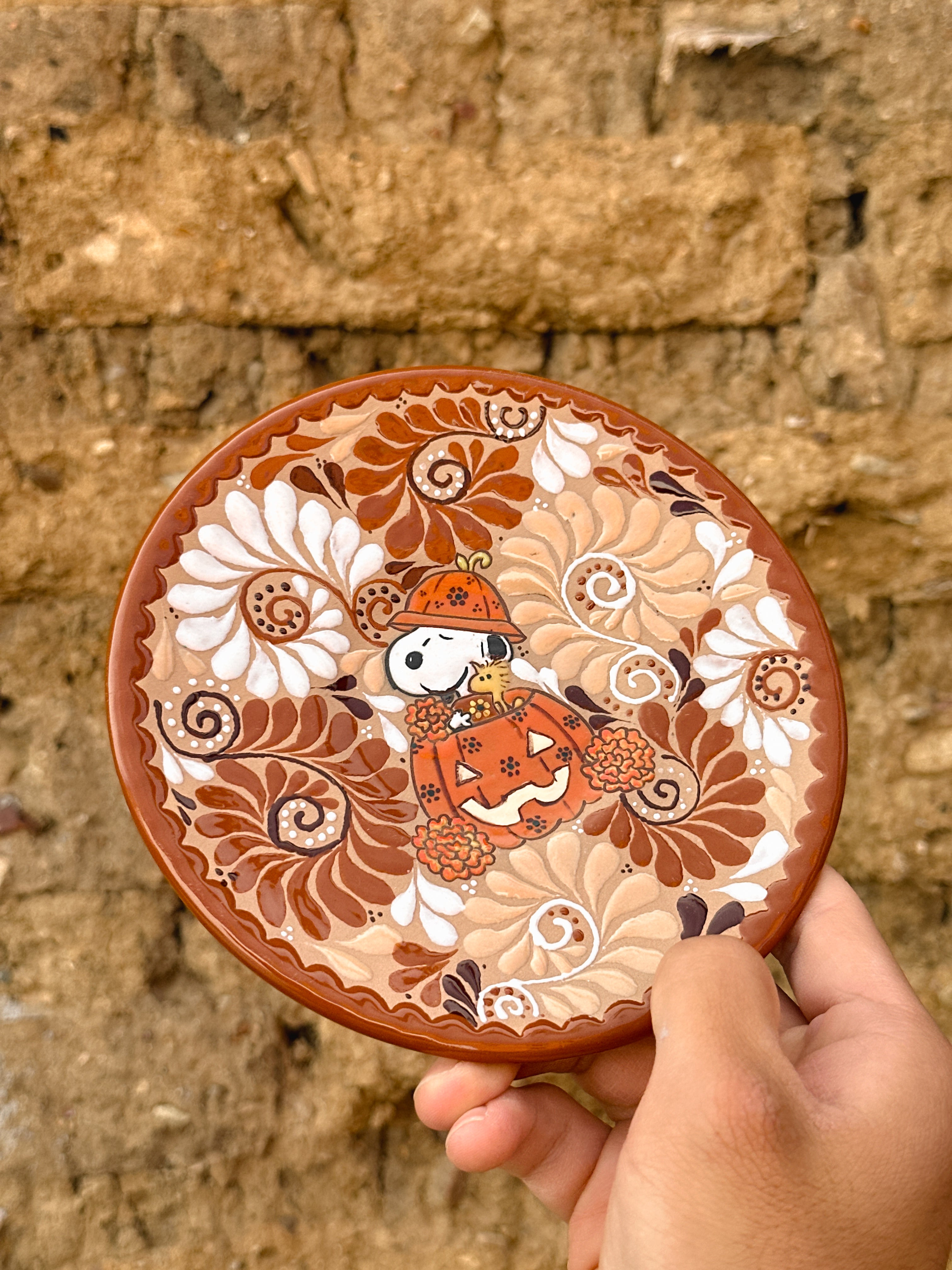 Juego de Taza con Plato Snoopy Calabaza - PREVENTA (6 a 12 SEMANAS)