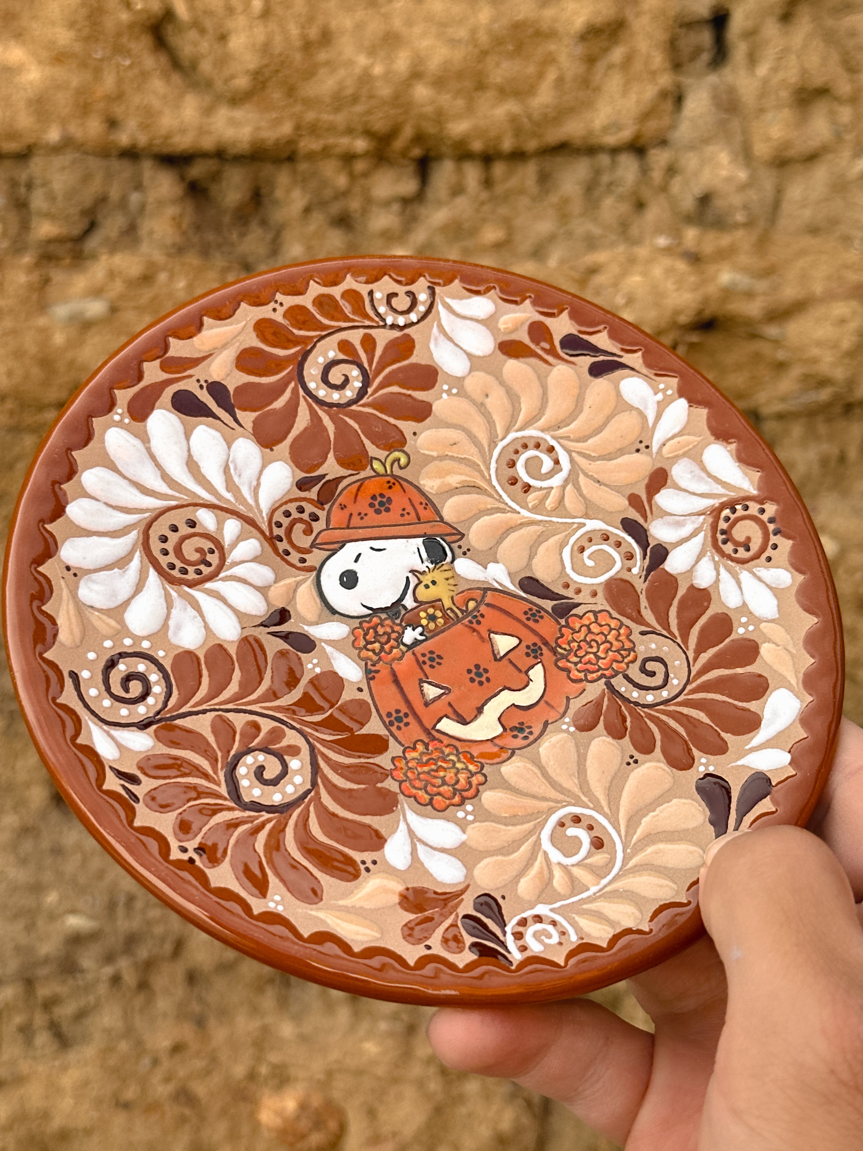Juego de Taza con Plato Snoopy Calabaza - PREVENTA (6 a 12 SEMANAS)