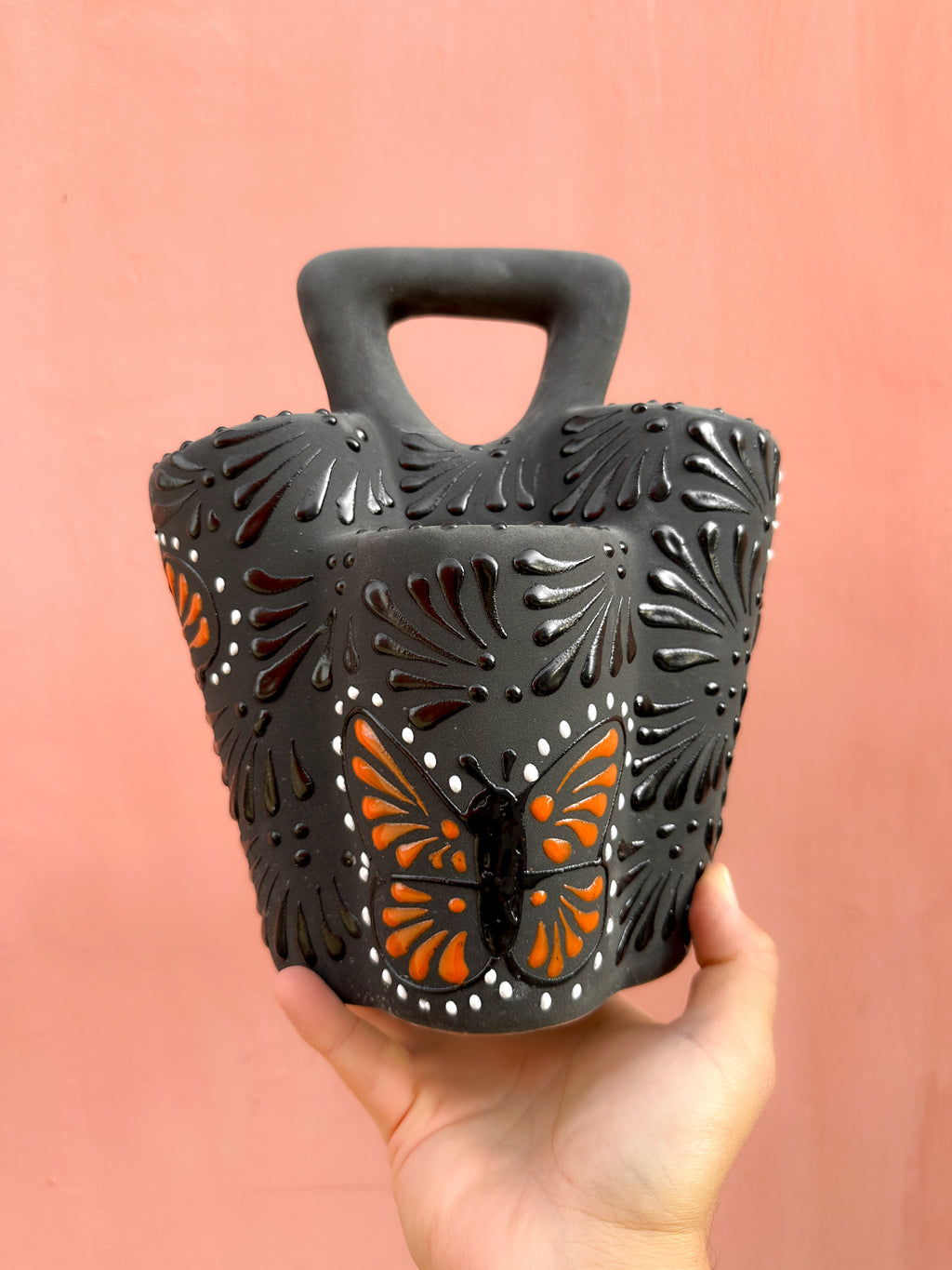 Porta Cubiertos Mariposa Monarca Negro -  PREVENTA (6 a 12 SEMANAS)