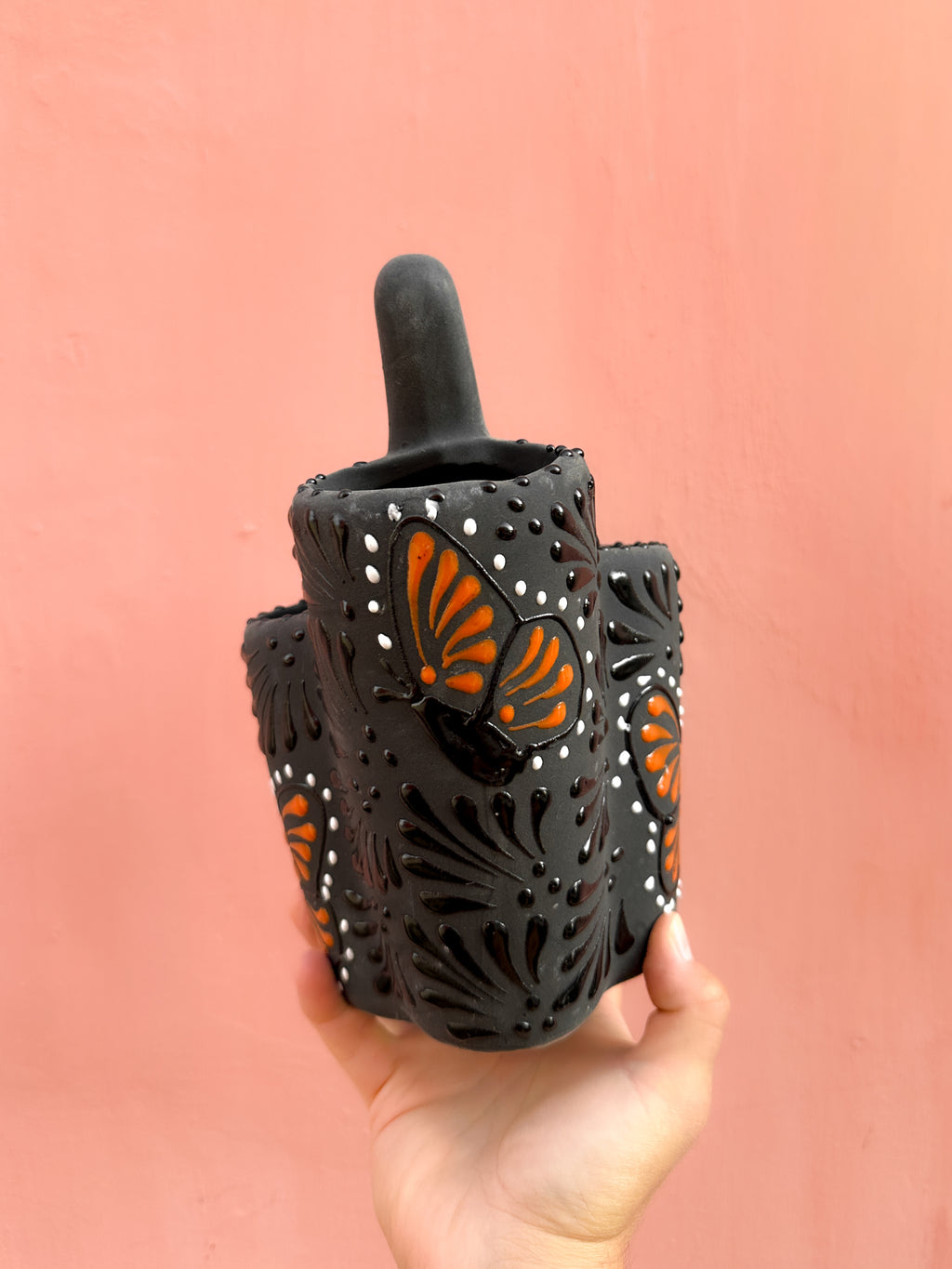 Porta Cubiertos Mariposa Monarca Negro -  PREVENTA (6 a 12 SEMANAS)