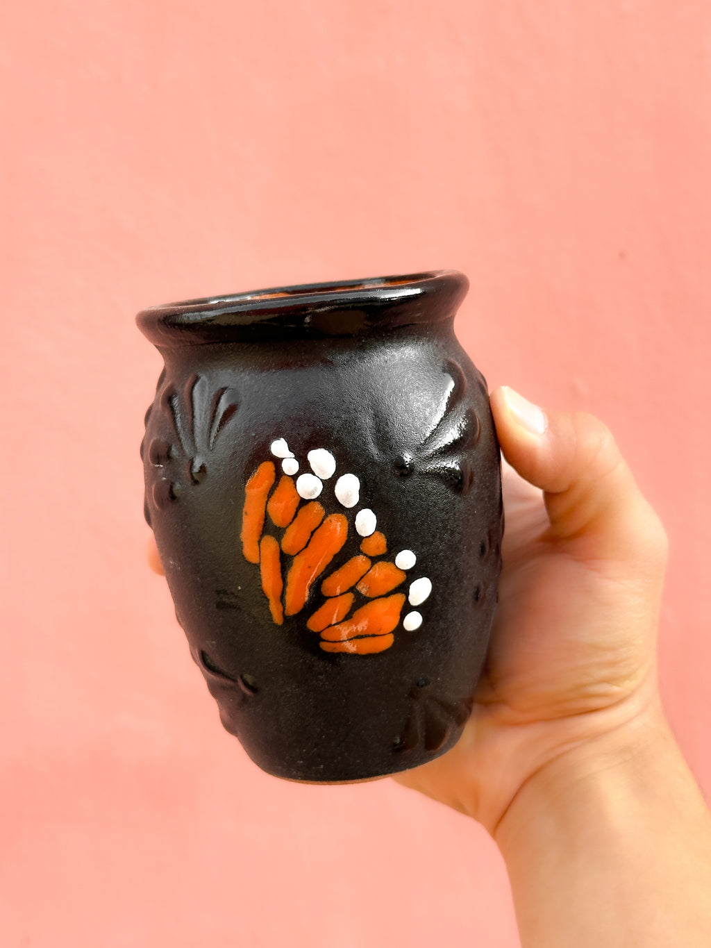 Cantarito Mariposa Monarca Negro -  PREVENTA (6 a 12 SEMANAS)