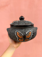 Cazuela Mariposa Monarca Negro -  PREVENTA (6 a 12 SEMANAS)