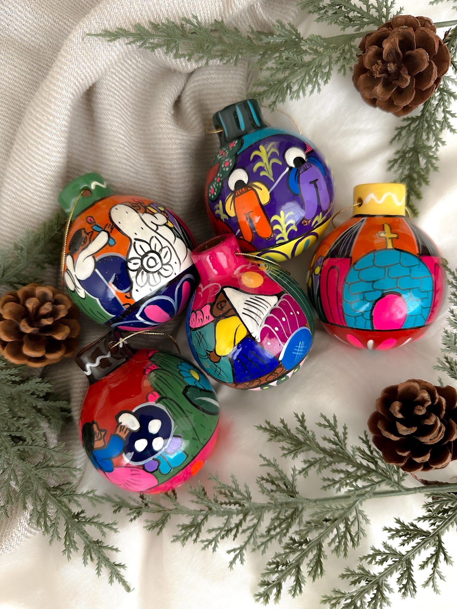 "Historias de México" Esfera de Navidad Redonda