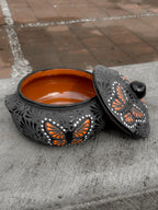 Cazuela Mariposa Monarca Negro -  PREVENTA (6 a 12 SEMANAS)