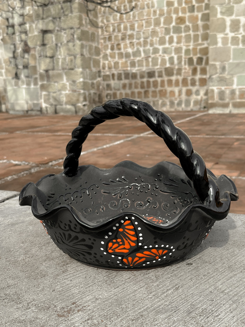 Canasta Frutero Mariposa Monarca Negro -  PREVENTA (6 a 12 SEMANAS)