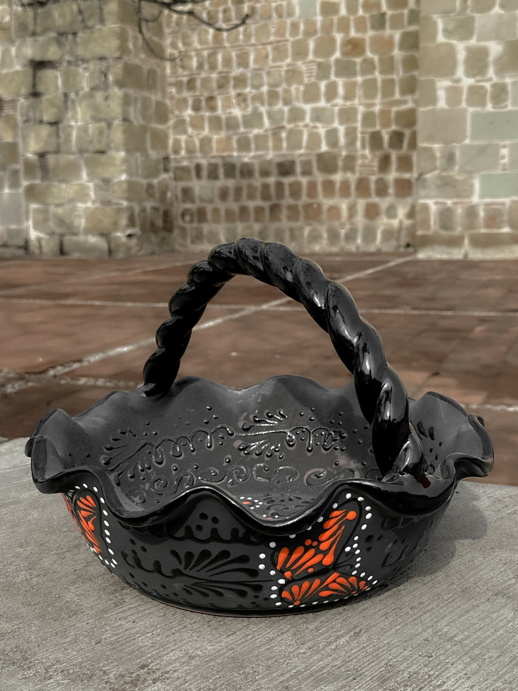Canasta Frutero Mariposa Monarca Negro -  PREVENTA (6 a 12 SEMANAS)
