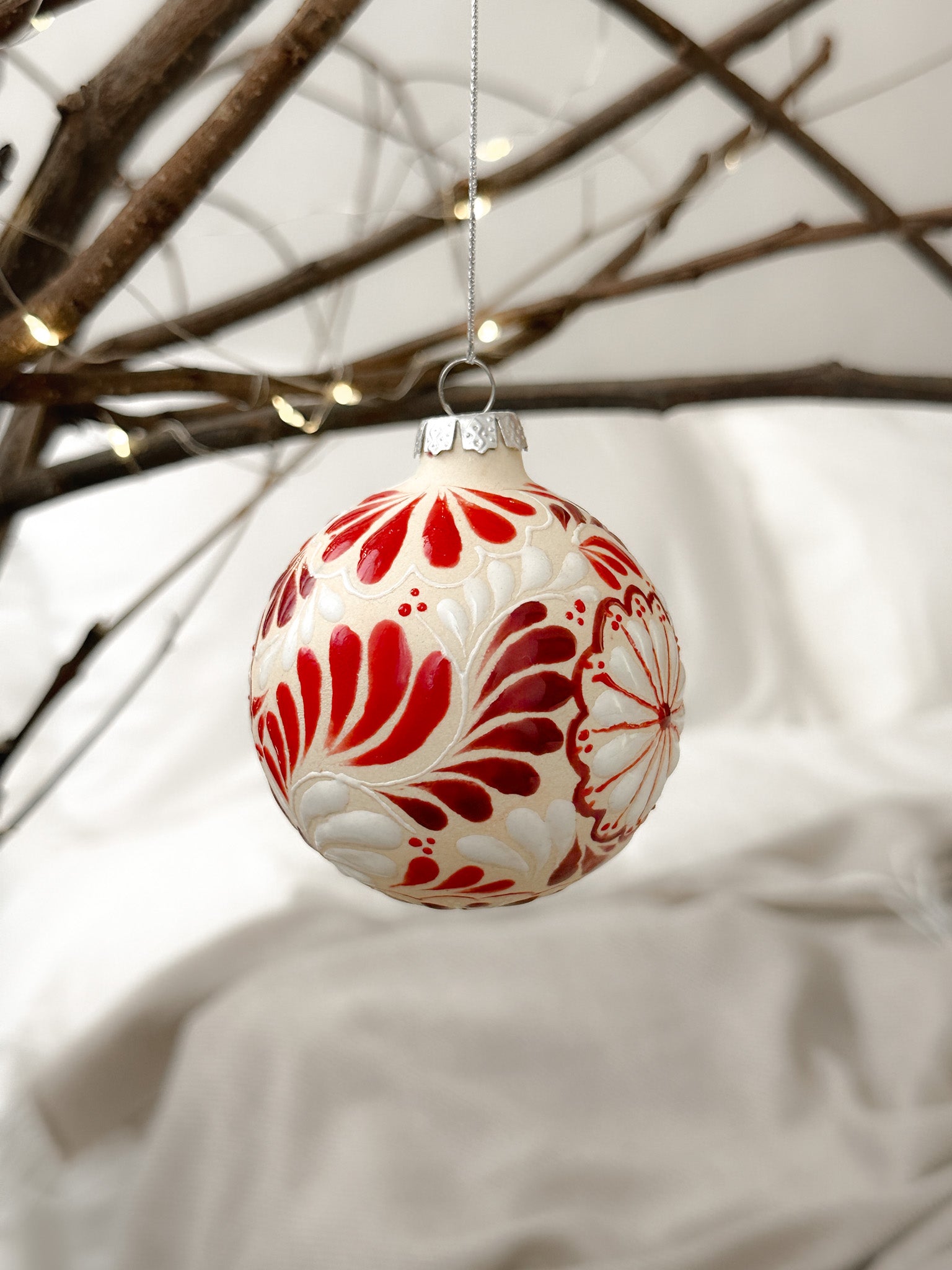 "Roja Navidad" Esfera de Navidad PREVENTA (6 a 12 SEMANAS)