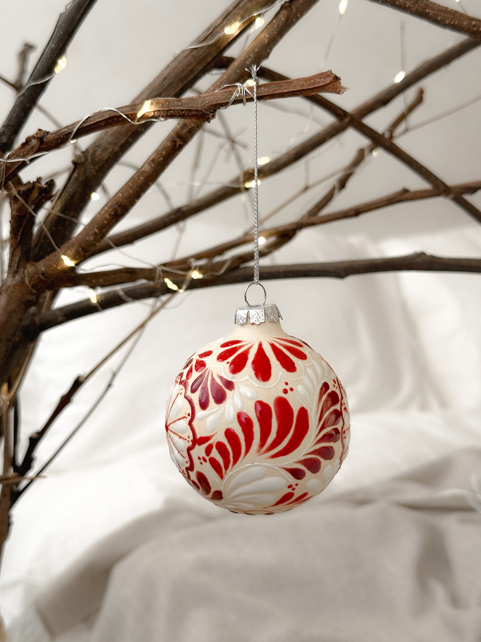"Roja Navidad" Esfera de Navidad PREVENTA (6 a 12 SEMANAS)