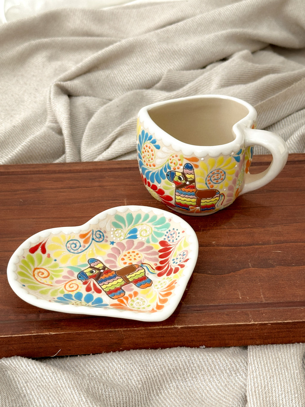 Set Taza y Plato Piñata PREVENTA (6 a 12 SEMANAS)