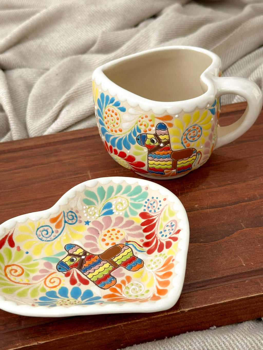 Set Taza y Plato Piñata PREVENTA (6 a 12 SEMANAS)