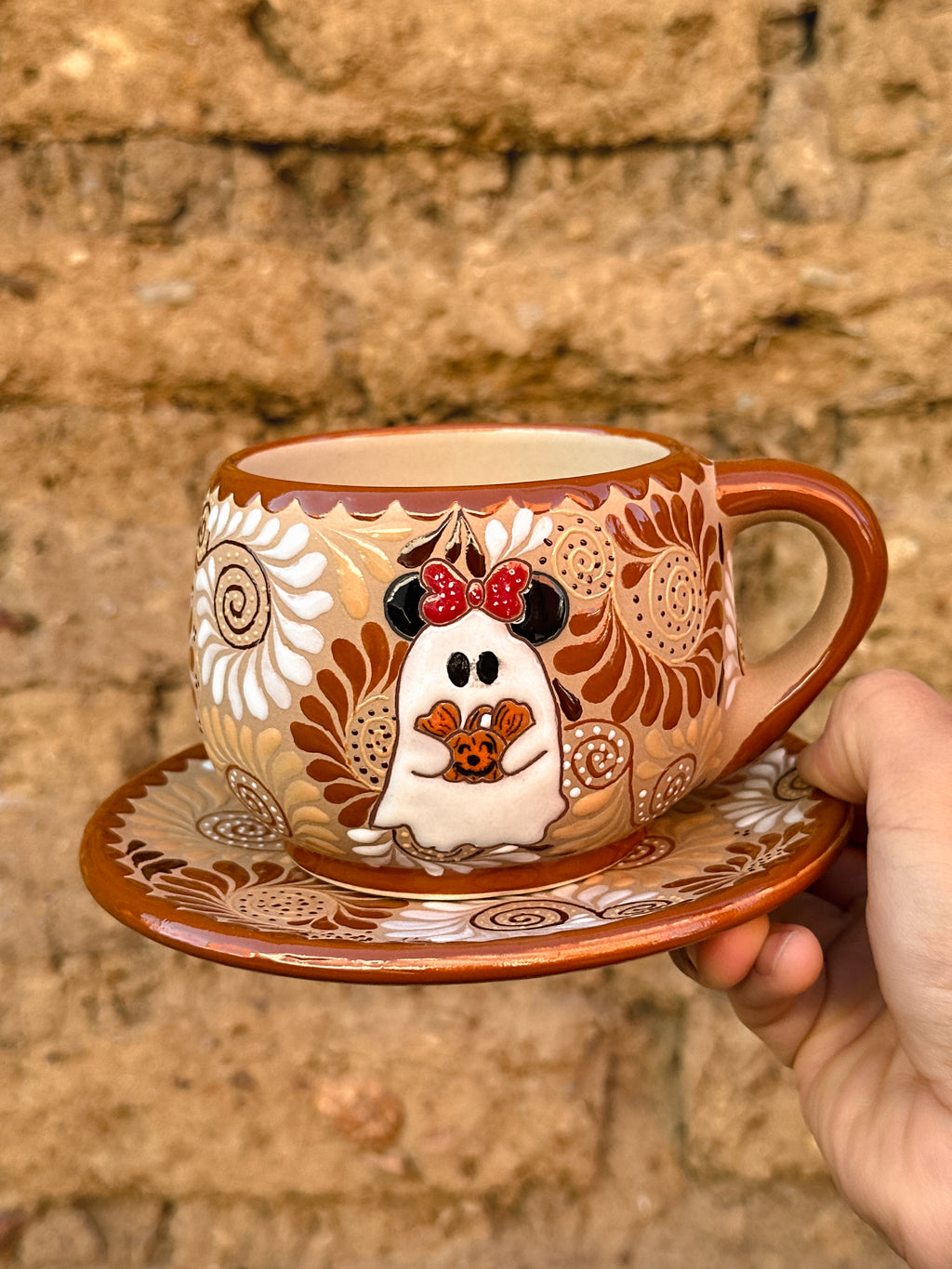 Juego de Taza con Plato Minnie Fantasma - PREVENTA (6 a 12 SEMANAS)