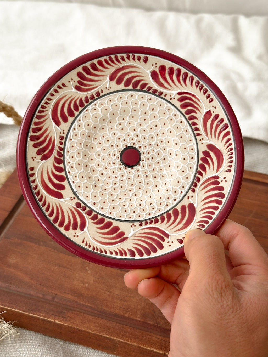 Plato Para Postre Raíces Vino - PREVENTA (6 a 12 SEMANAS)