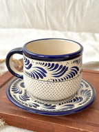 Juego de Taza y Plato Raíces Azul - PREVENTA (6 a 12 SEMANAS)