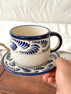 Juego de Taza y Plato Raíces Azul - PREVENTA (6 a 12 SEMANAS)
