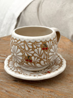 Juego de Taza con Plato Cerezas - PREVENTA (6 a 12 SEMANAS)
