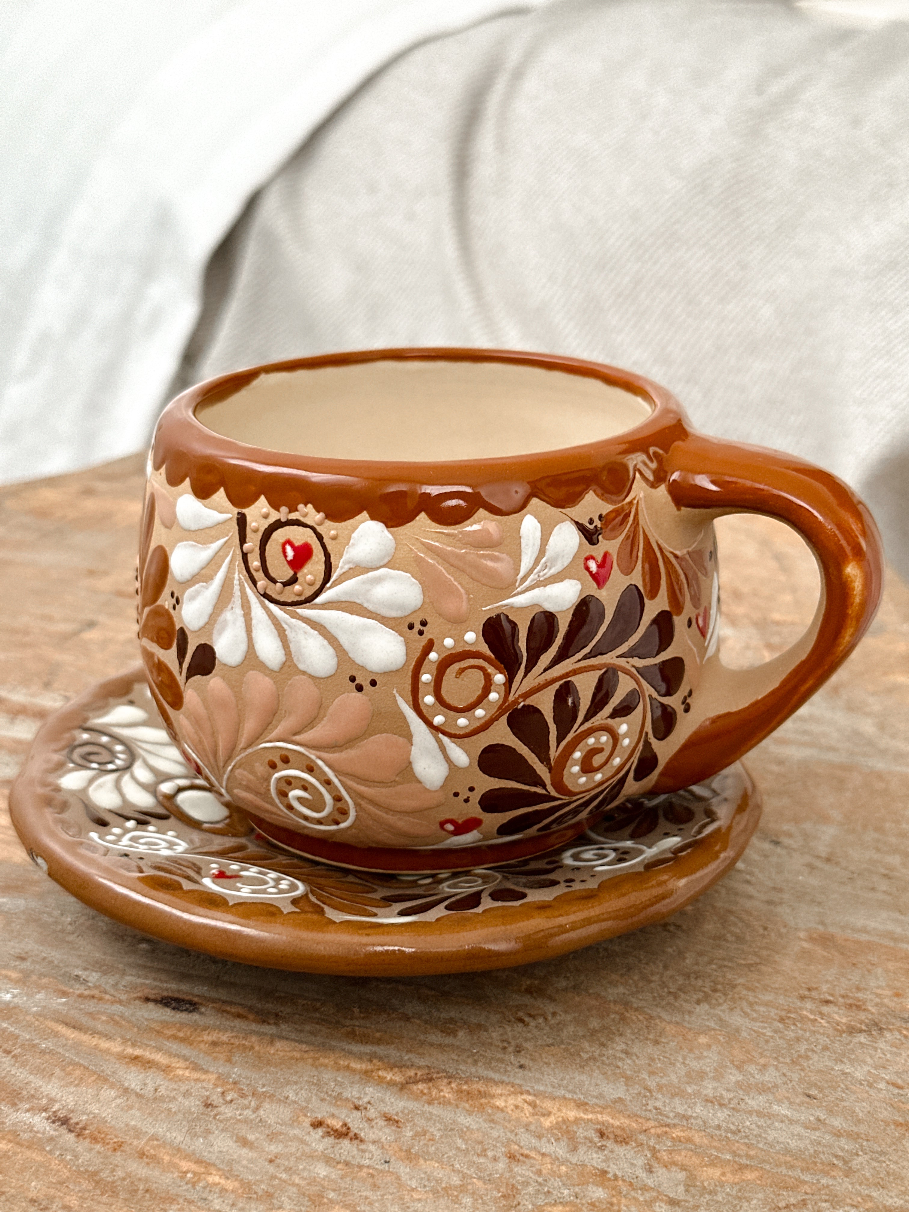 Juego de Taza con Plato Osito Romance - PREVENTA (6 a 12 SEMANAS)