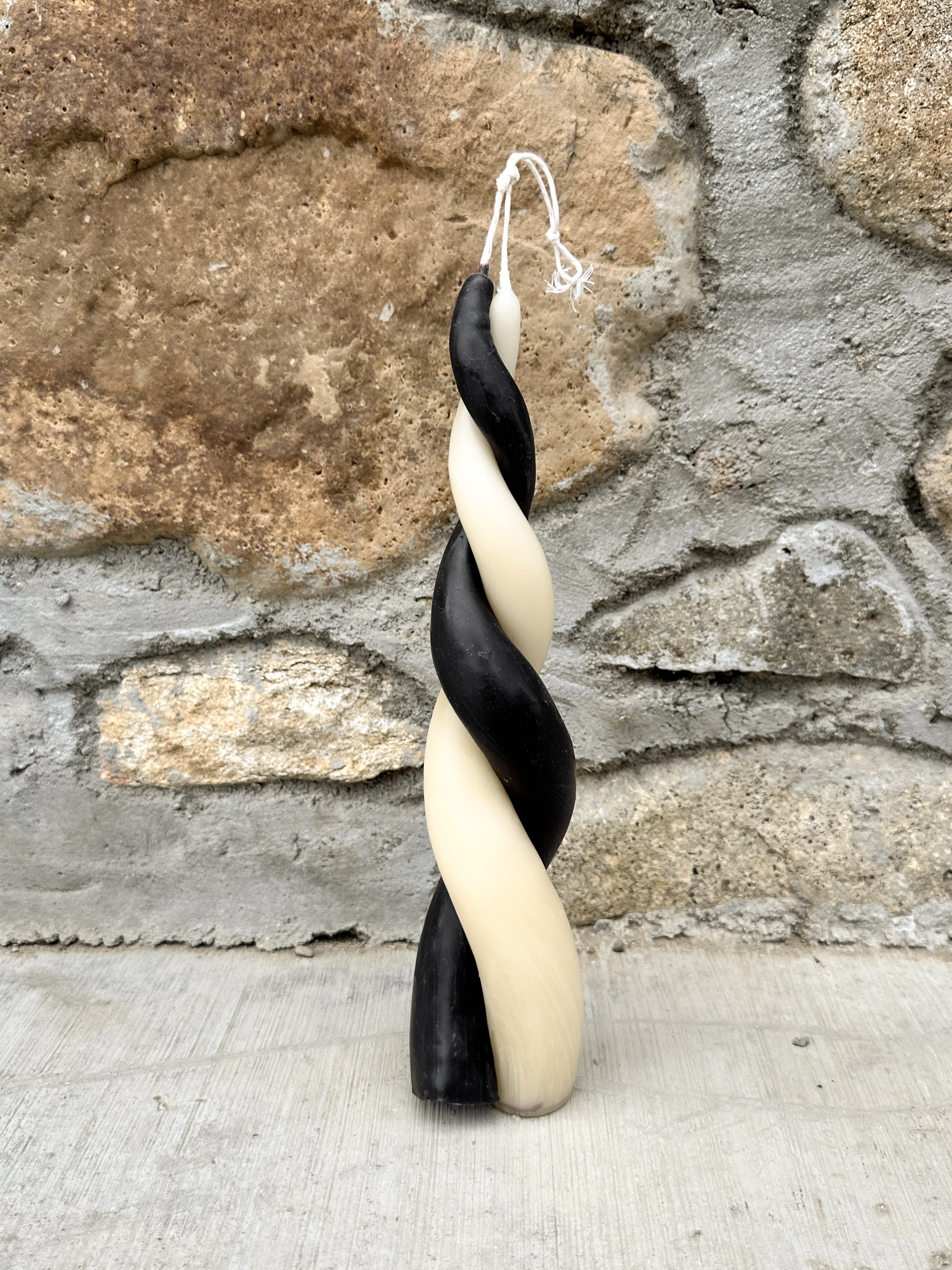 Vela espiral de cera de abeja Domino