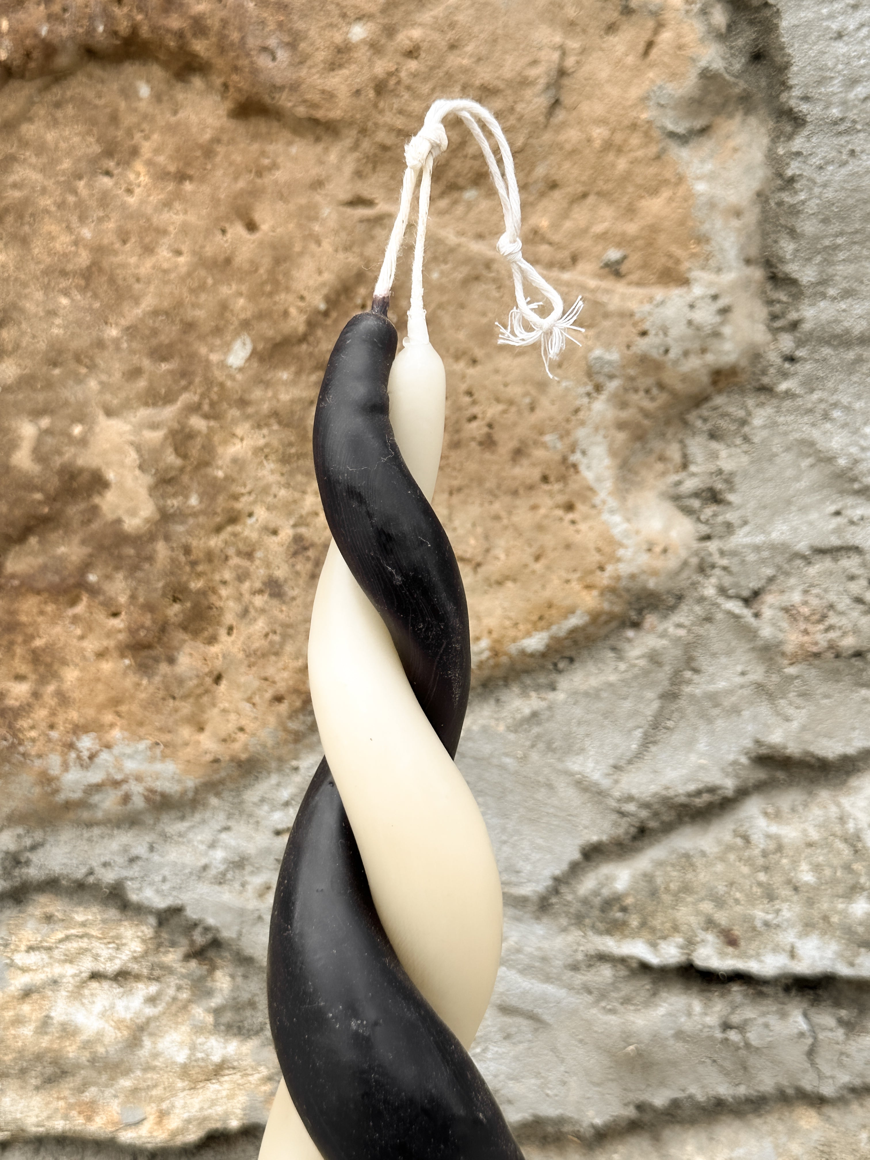 Vela espiral de cera de abeja Domino