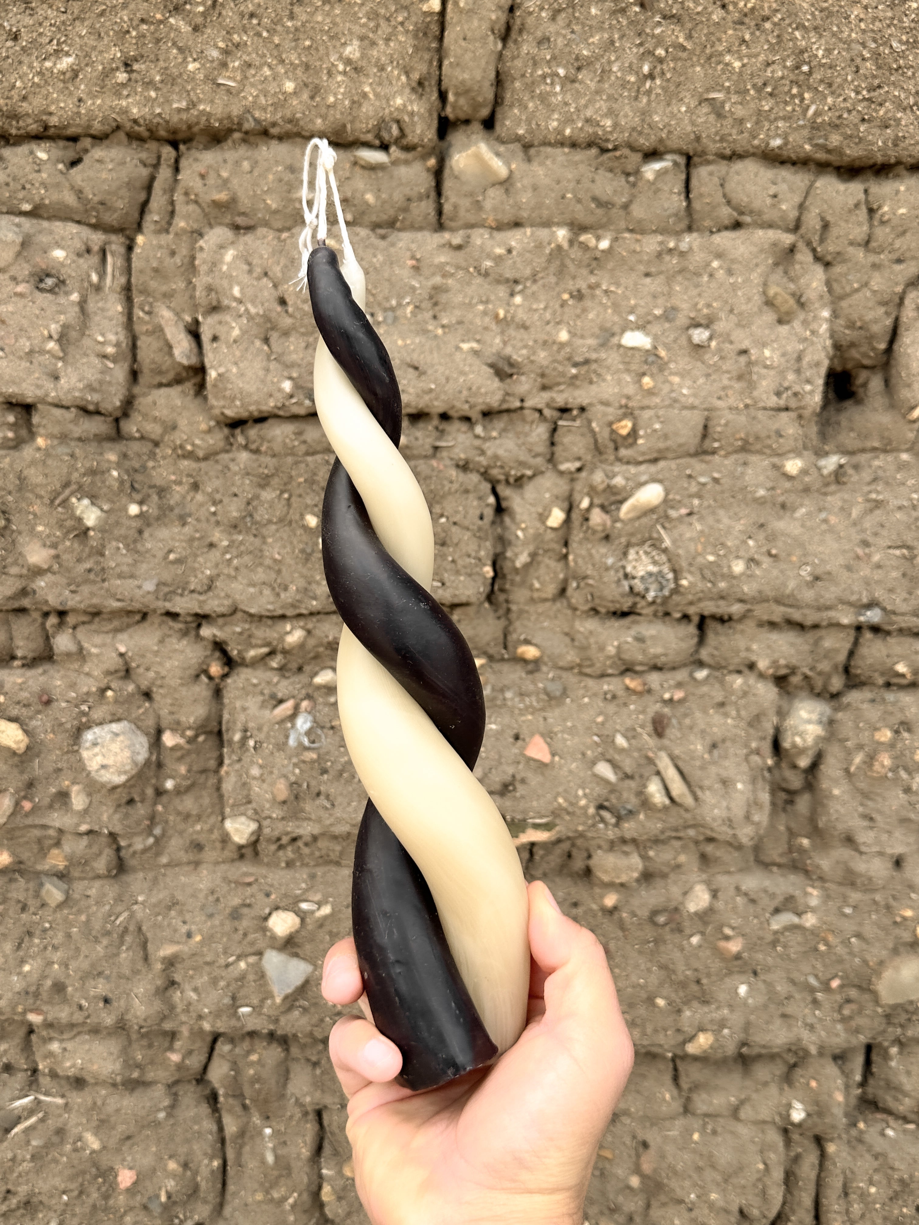 Vela espiral de cera de abeja Domino