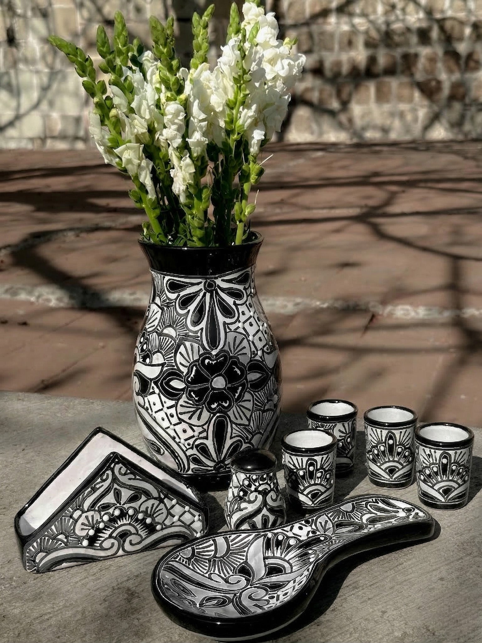 Set "Mi Casita" de Talavera Negra - PREVENTA (6 a 12 SEMANAS)