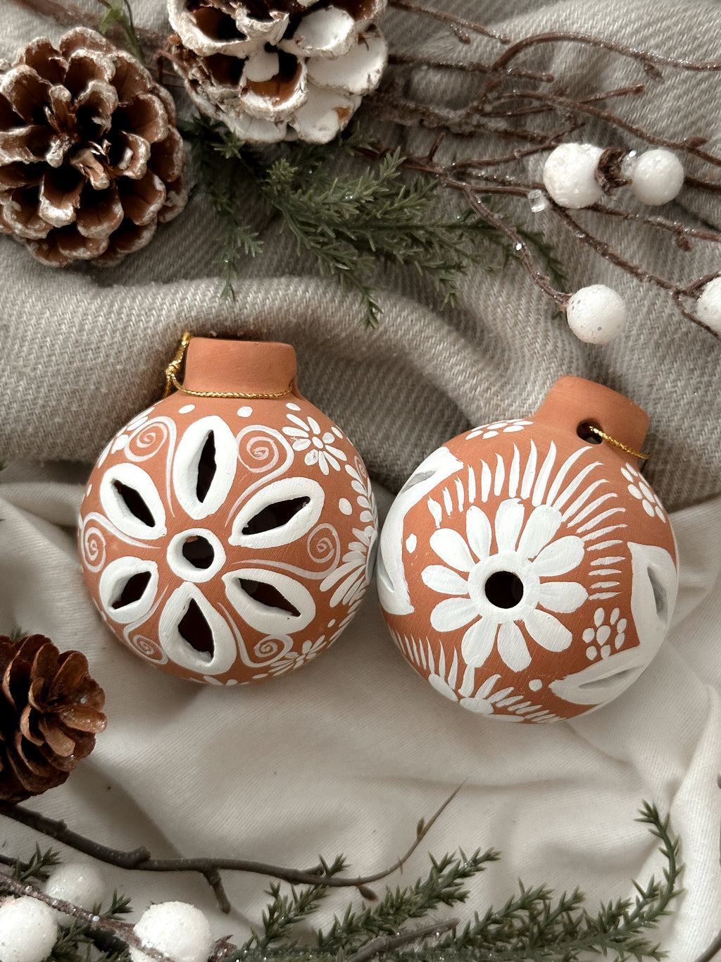 "Blanca Navidad" Esferas de Navidad PREVENTA (ENVÍOS 5 DIC)