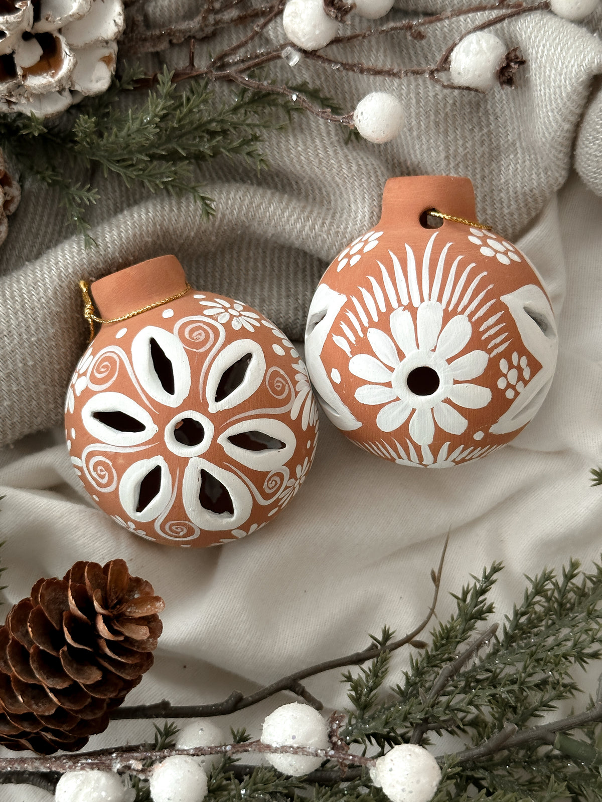 "Blanca Navidad" Esferas de Navidad PREVENTA (ENVÍOS 5 DIC)
