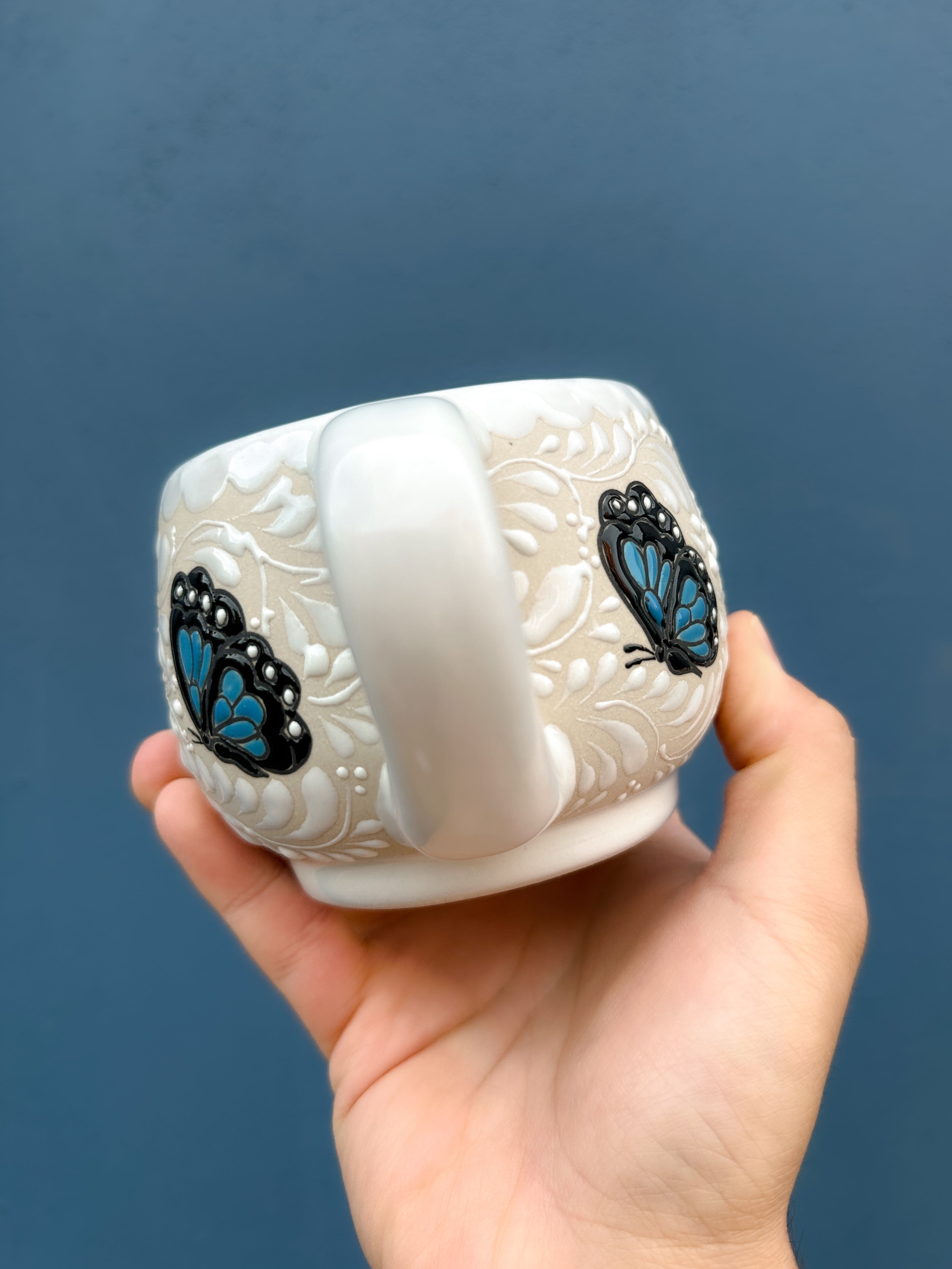 Taza Mariposa Azul - PREVENTA (6 a 12 SEMANAS)