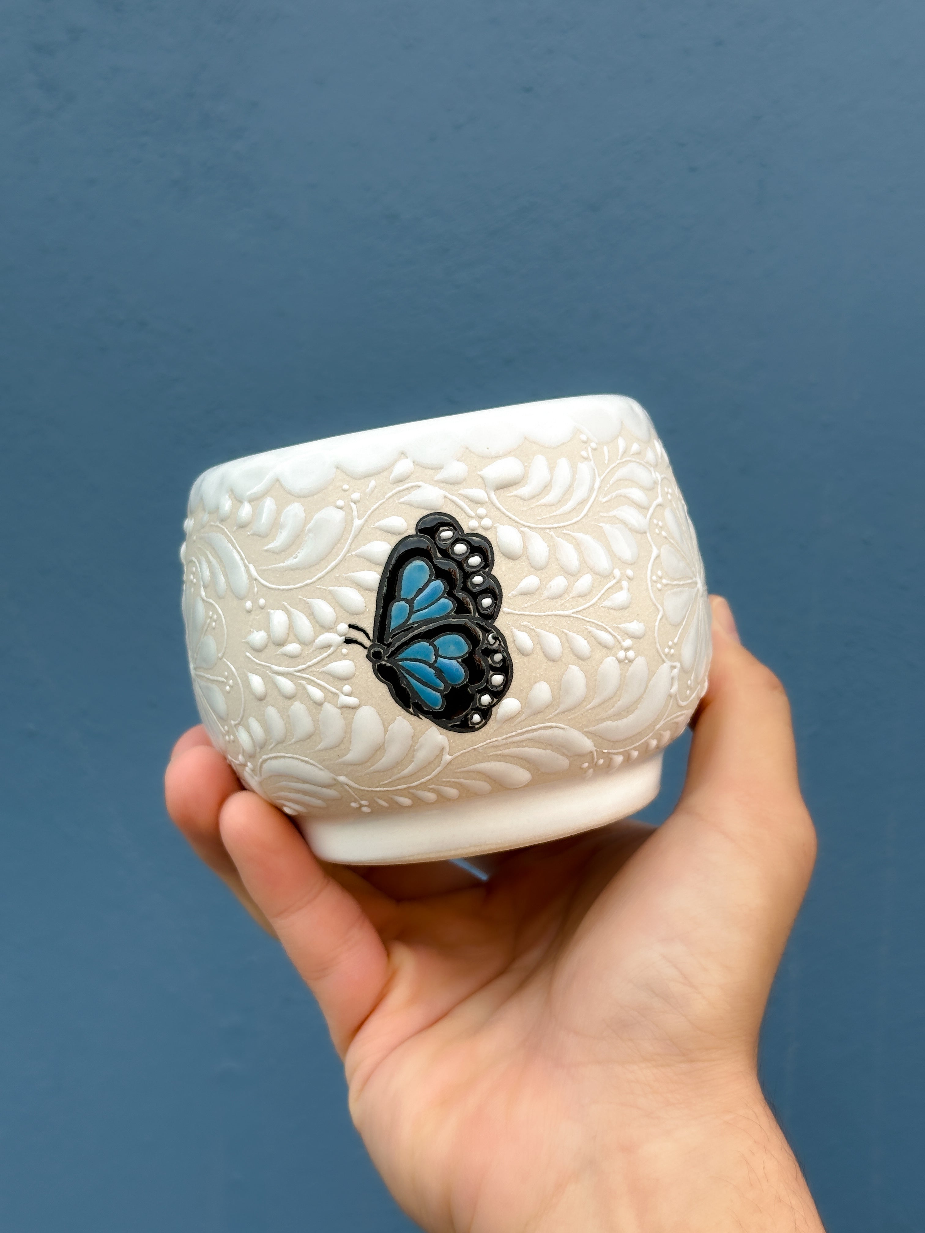 Taza Mariposa Azul - PREVENTA (6 a 12 SEMANAS)