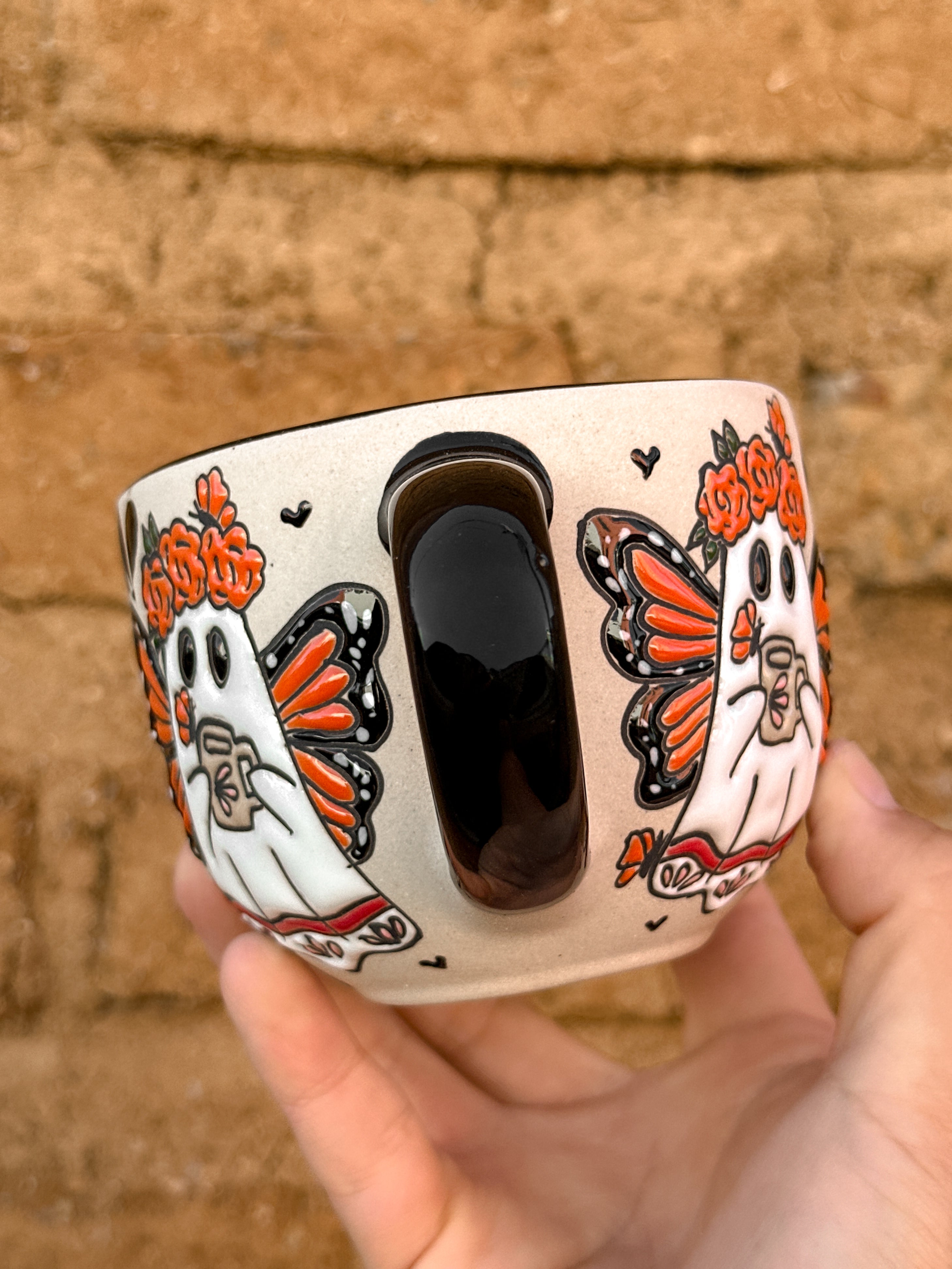 Juego de Taza con Plato Fantasma Monarca - PREVENTA (6 a 12 SEMANAS)
