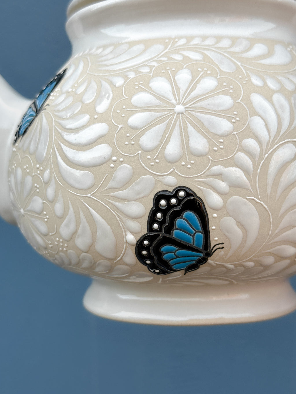 Tetera Mariposa Azul - PREVENTA (6 a 12 SEMANAS)