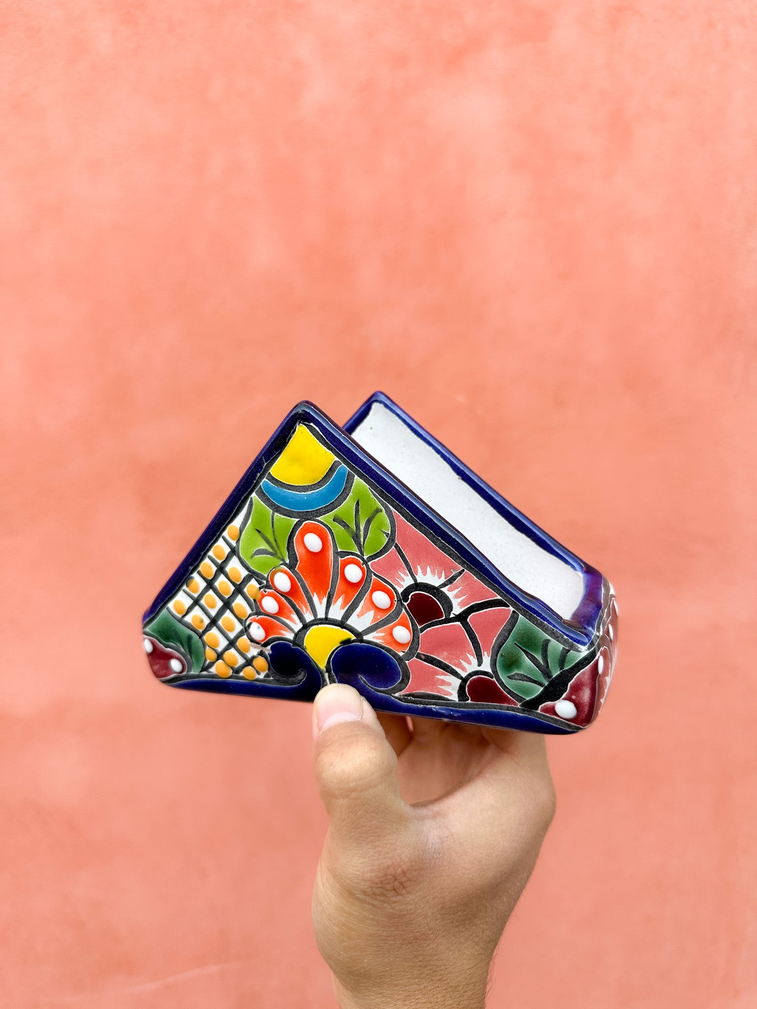 Servilletero de Talavera Mil Colores - PREVENTA (6 a 12 SEMANAS)