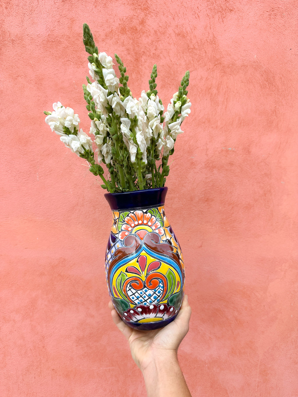 Florero de Talavera Mil Colores - PREVENTA (6 a 12 SEMANAS)