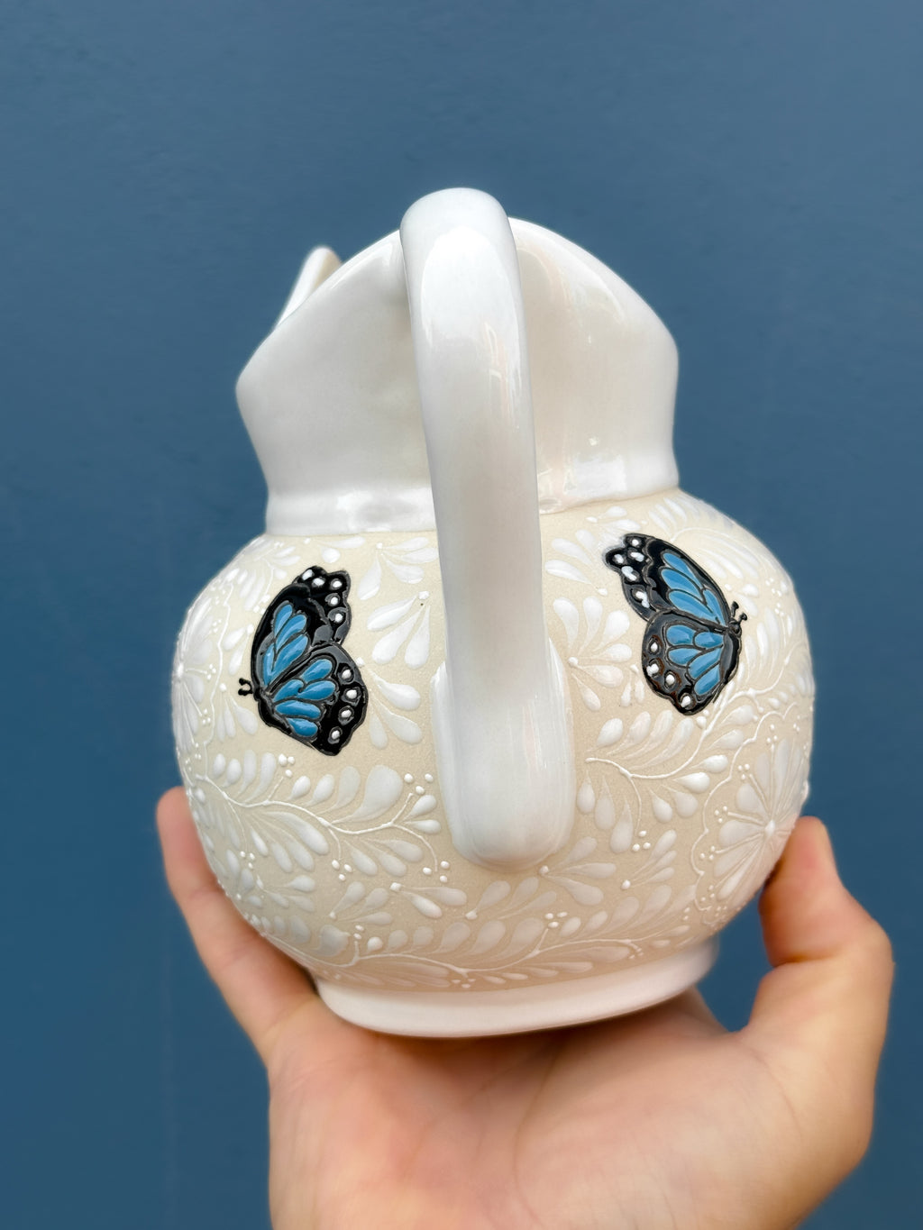 Jarra Multiusos Mariposa Azul - PREVENTA (6 a 12 SEMANAS)