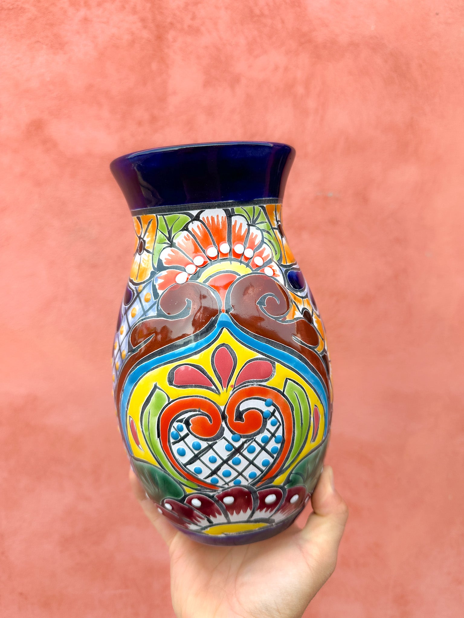 Florero de Talavera Mil Colores - PREVENTA (6 a 12 SEMANAS)