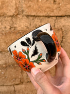 Juego de Taza con Plato Flores y Murciélagos - PREVENTA (6 a 12 SEMANAS)