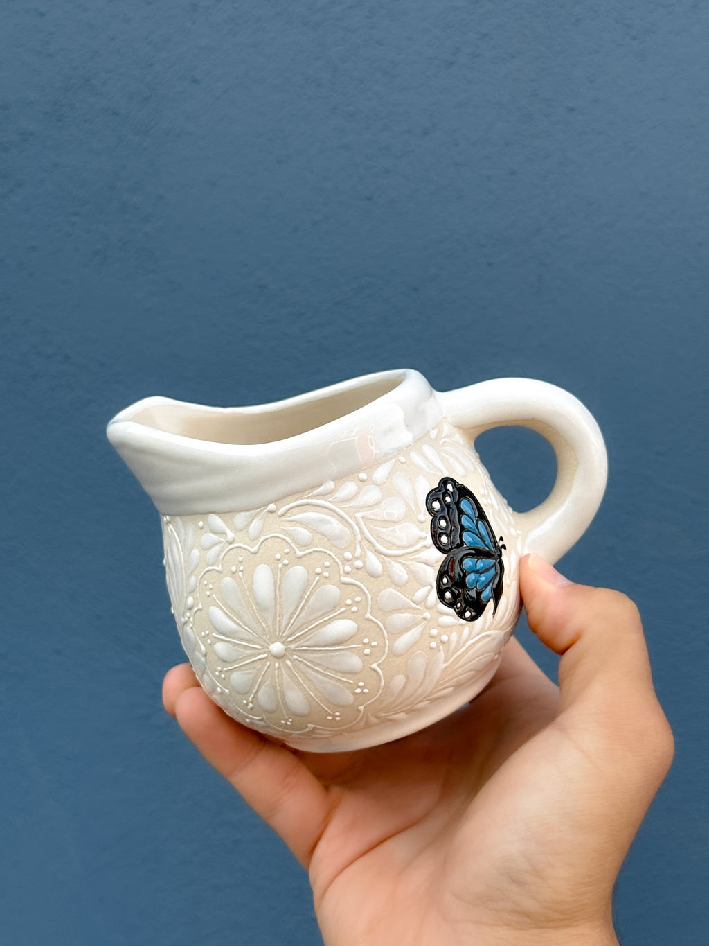 Cremera Mariposa Azul. - PREVENTA (6 A 12 SEMANAS)