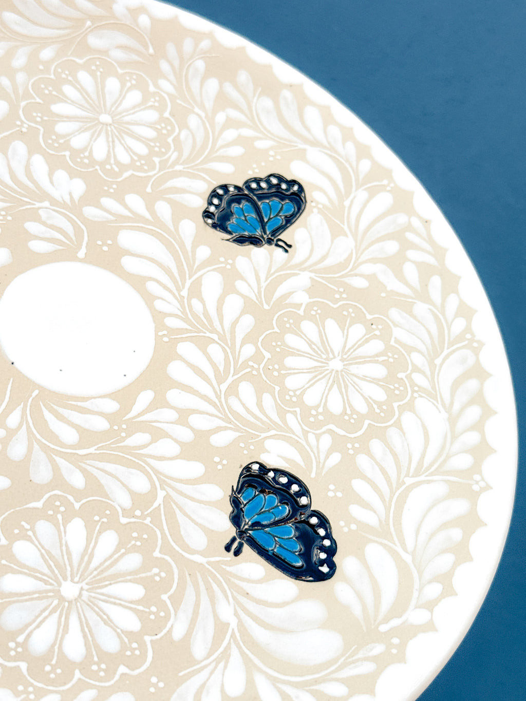 Plato Grande Mariposa Azul - PREVENTA (6 a 12 SEMANAS)