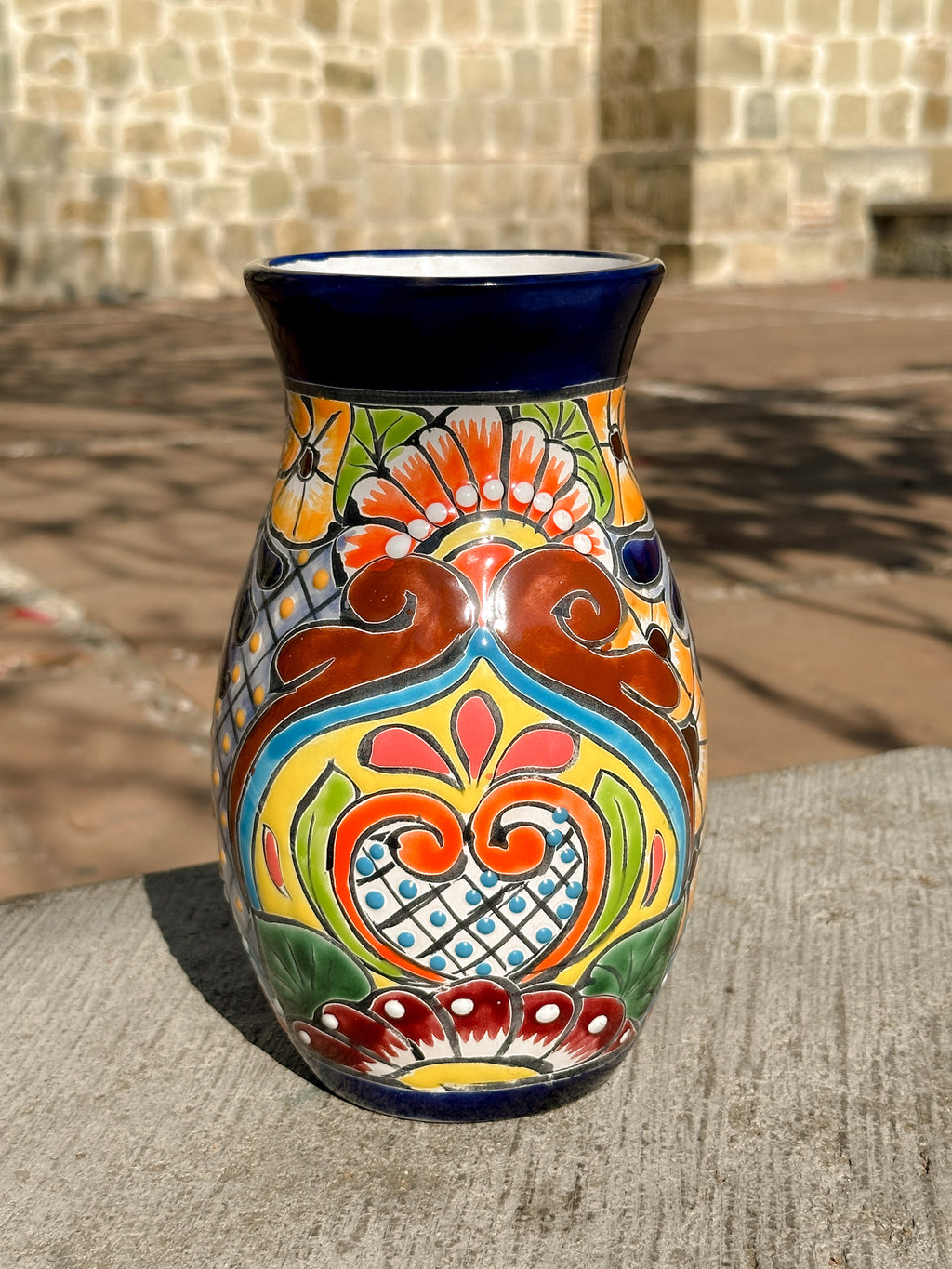 Florero de Talavera Mil Colores - PREVENTA (6 a 12 SEMANAS)