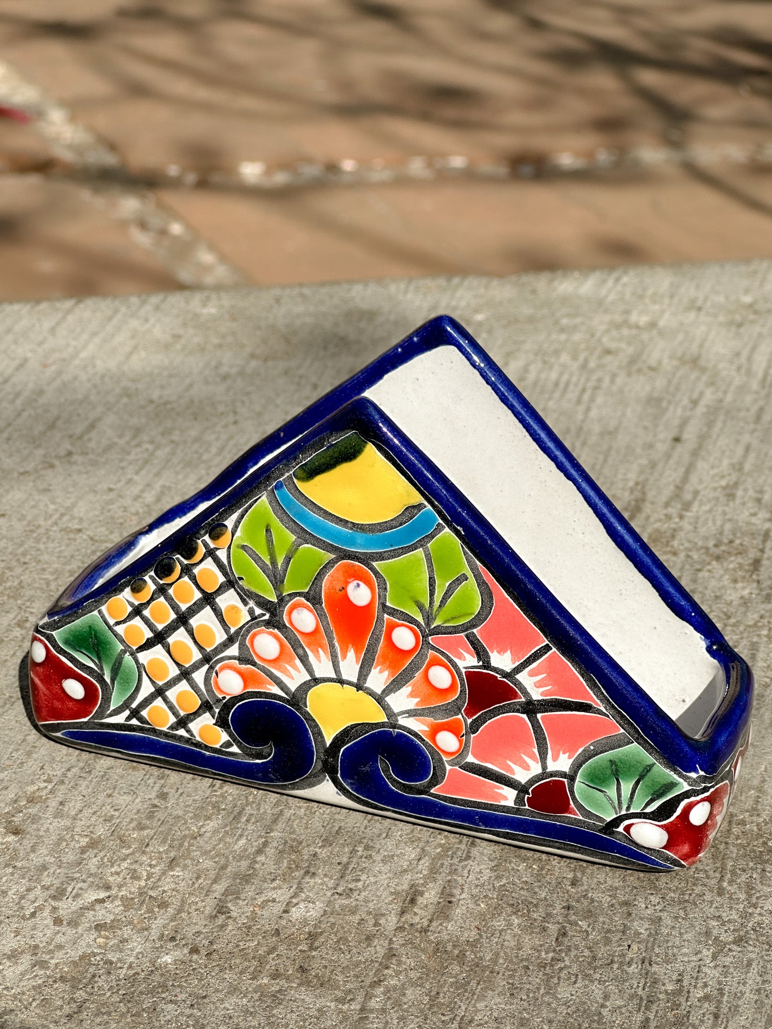 Servilletero de Talavera Mil Colores - PREVENTA (6 a 12 SEMANAS)