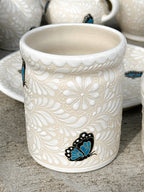 Vaso Multiusos Mariposa Azul - PREVENTA (6 a 12 SEMANAS)