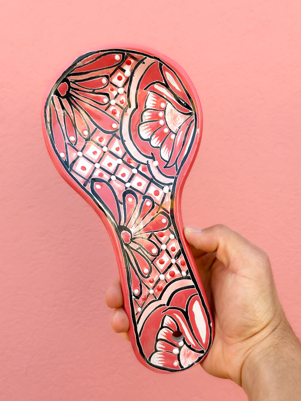 Porta Cucharas de Talavera Rosa - PREVENTA (6 a 12 SEMANAS)