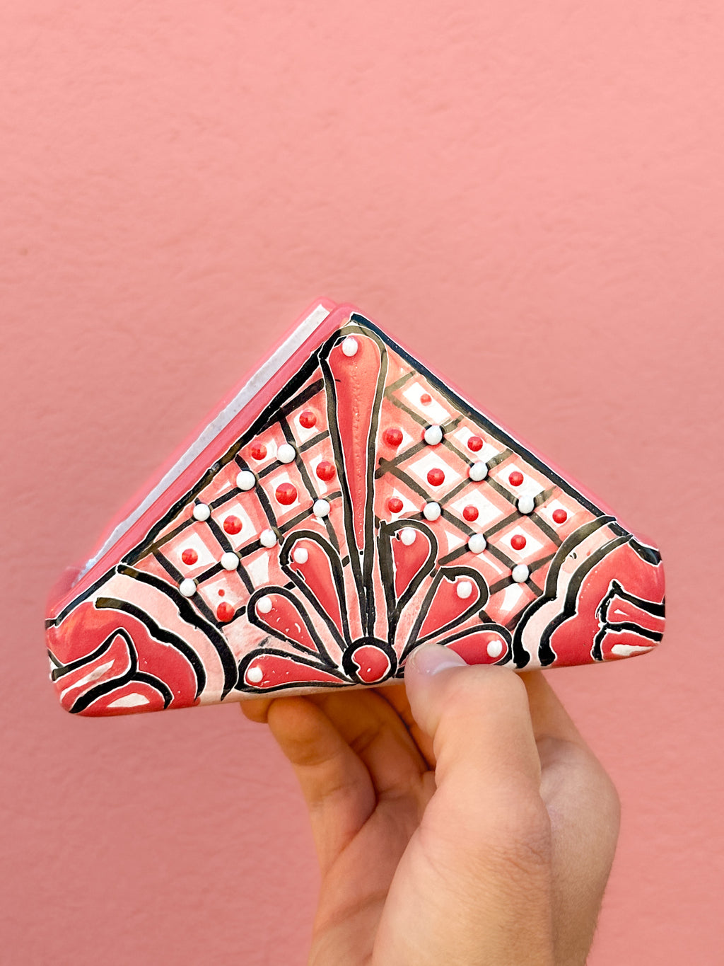 Servilletero de Talavera Rosa - PREVENTA (6 a 12 SEMANAS)