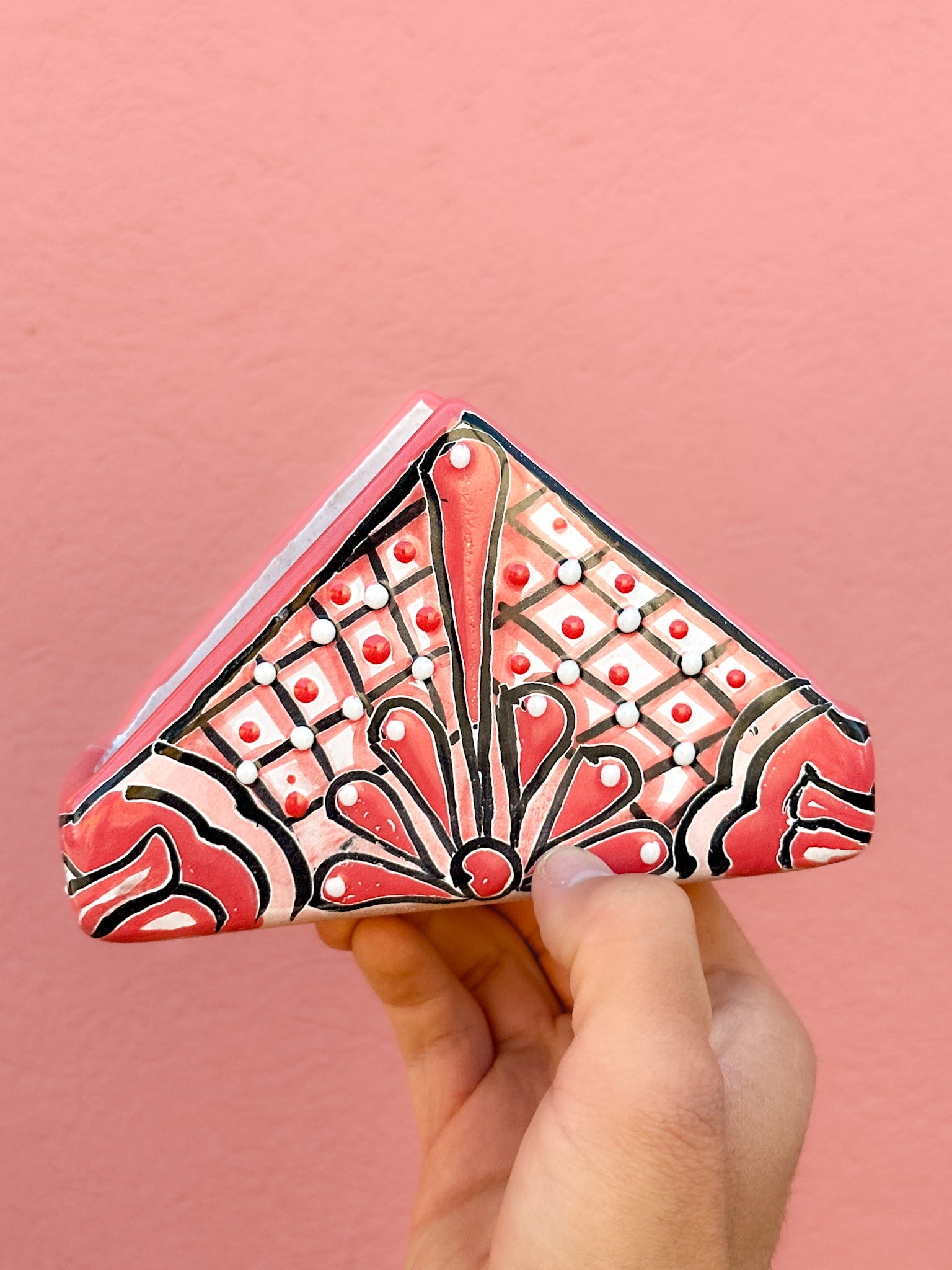 Servilletero de Talavera Rosa - PREVENTA (6 a 12 SEMANAS)